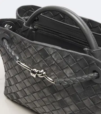 Bottega Veneta Andiamo Small suede top-handle bag | Thumbnail 3