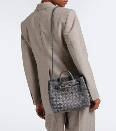Bottega Veneta Andiamo Small suede top-handle bag | Thumbnail 6