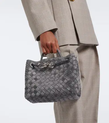 Bottega Veneta Andiamo Small suede top-handle bag | Thumbnail 7