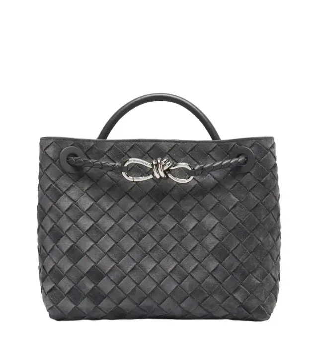 Bottega Veneta Andiamo Small suede top-handle bag