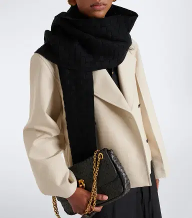Bottega Veneta Intrecciato cashmere scarf | Thumbnail 4