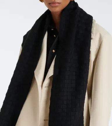 Bottega Veneta Intrecciato cashmere scarf | Thumbnail 5