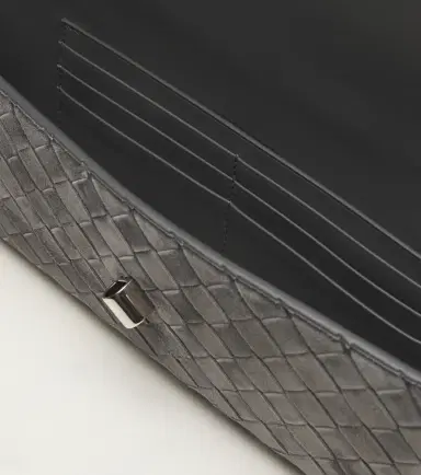 Bottega Veneta Andiamo Intrecciato suede clutch | Thumbnail 3 Bottega Veneta Andiamo Intrecciato suede clutch | Thumbnail 3