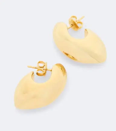 Bottega Veneta 18kt gold-plated sterling silver earrings | Thumbnail 2