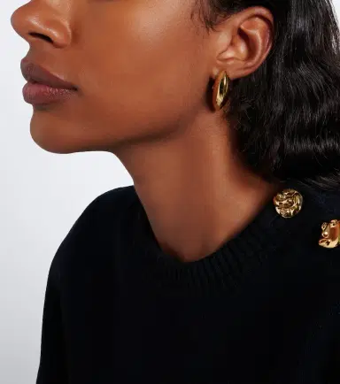 Bottega Veneta 18kt gold-plated sterling silver earrings | Thumbnail 5