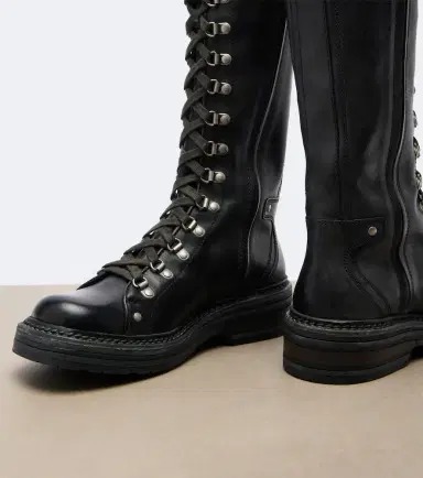 Miu Miu Leather lace-up boots | Thumbnail 4