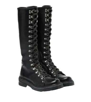Miu Miu Leather lace-up boots | Thumbnail 1
