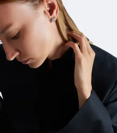 Anita Ko Flora 18kt white gold earrings with diamonds | Thumbnail 4