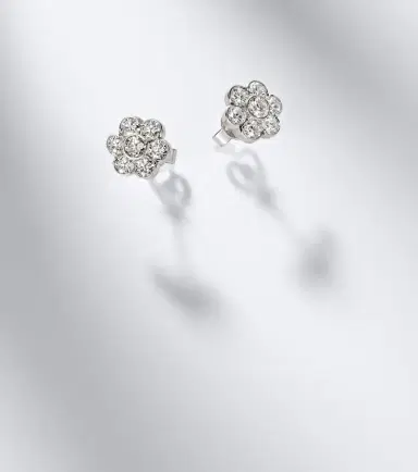 Anita Ko Flora 18kt white gold earrings with diamonds | Thumbnail 5