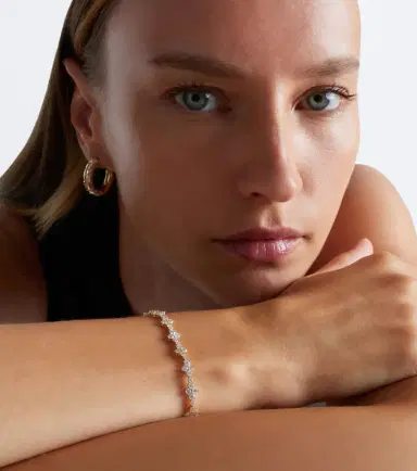 Anita Ko Vivi 18kt gold tennis bracelet with diamonds | Thumbnail 3