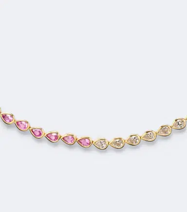 Anita Ko 18kt gold choker with sapphires and diamonds | Thumbnail 3