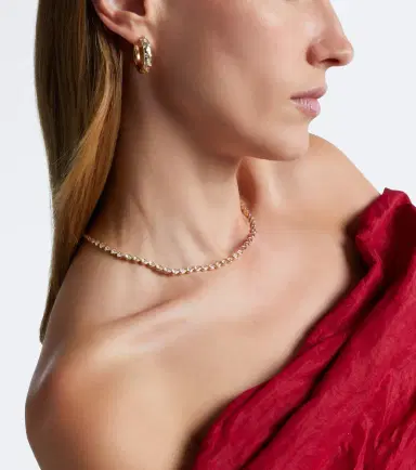 Anita Ko 18kt gold choker with sapphires and diamonds | Thumbnail 4
