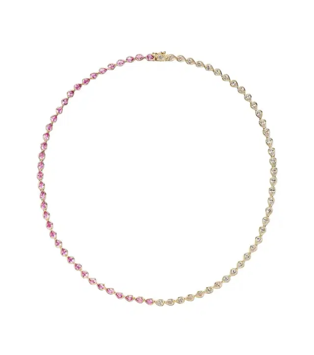 Anita Ko 18kt gold choker with sapphires and diamonds