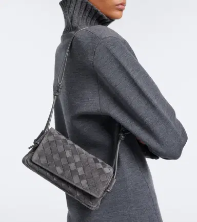 Bottega Veneta Notturno Mini suede crossbody bag | Thumbnail 6