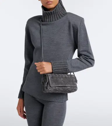 Bottega Veneta Notturno Mini suede crossbody bag | Thumbnail 7