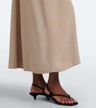 TOTEME Draped tie-neck cady midi dress | Thumbnail 6 TOTEME Draped tie-neck cady midi dress | Thumbnail 6