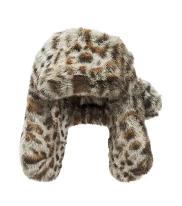 Ruslan Baginskiy Leopard-print aviator hat