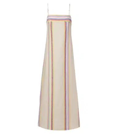 Staud Laura striped linen maxi dress | Thumbnail 1 Staud Laura striped linen maxi dress | Thumbnail 1