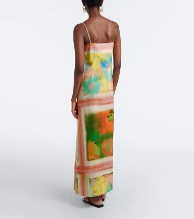 Staud Laura floral linen maxi dress | Thumbnail 3