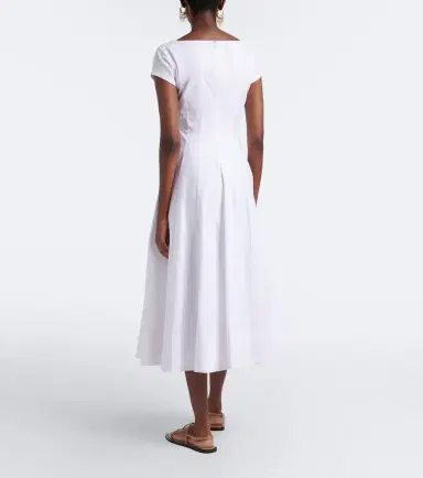 Staud Wells cotton poplin midi dress | Thumbnail 2