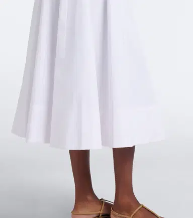 Staud Wells cotton poplin midi dress | Thumbnail 3