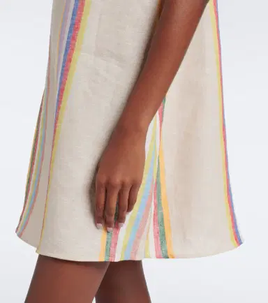 Staud Laura striped linen minidress | Thumbnail 2