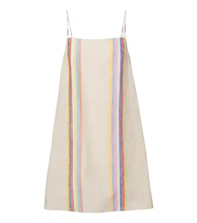 Staud Laura striped linen minidress | Thumbnail 1
