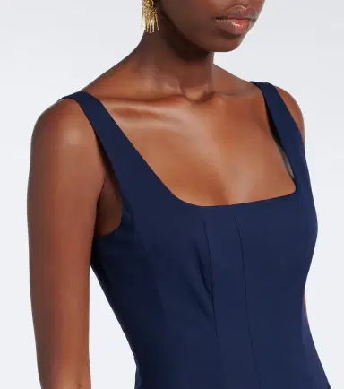Staud Wells cotton poplin midi dress | Thumbnail 2