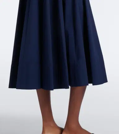 Staud Wells cotton poplin midi dress | Thumbnail 3