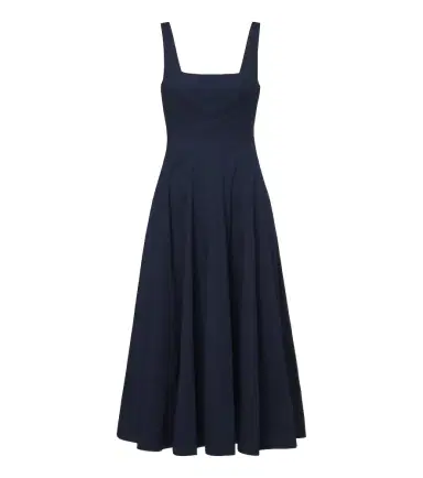 Staud Wells cotton poplin midi dress | Thumbnail 1