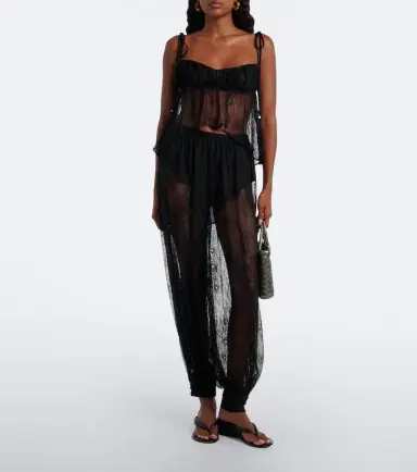 Bananhot Kendall sheer lace balloon pants | Thumbnail 5