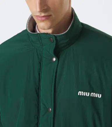 Miu Miu Logo technical jacket | Thumbnail 3
