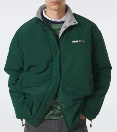 Miu Miu Logo technical jacket | Thumbnail 6