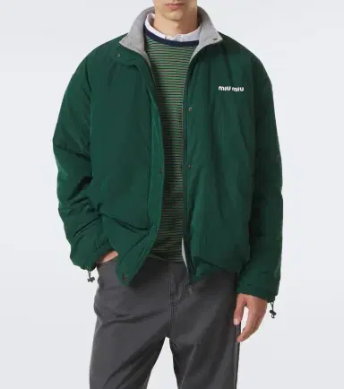 Miu Miu Logo technical jacket | Thumbnail 7