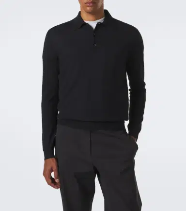 Prada Cashmere and silk polo sweater | Thumbnail 5