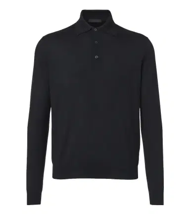 Prada Cashmere and silk polo sweater | Thumbnail 1