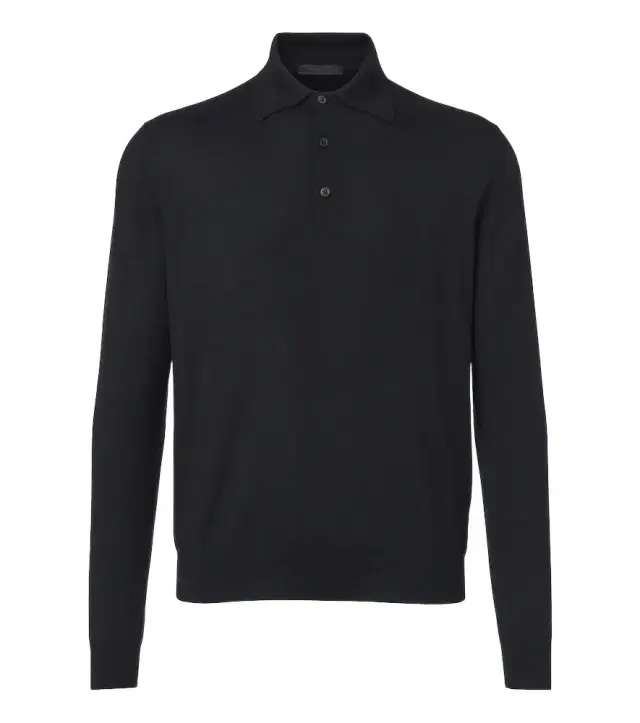 Prada Cashmere and silk polo sweater