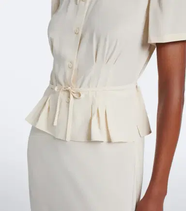 Prada Embellished silk crêpe midi dress | Thumbnail 4