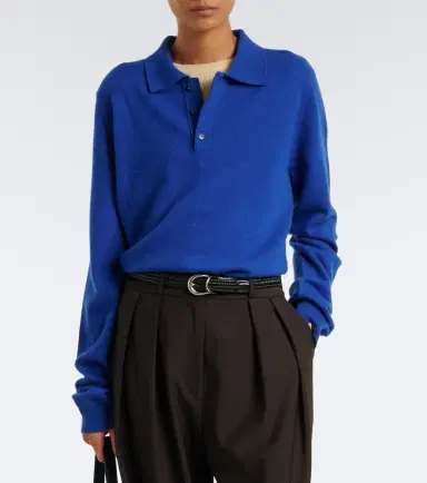 Extreme Cashmere N°223 Be For cashmere-blend polo sweater | Thumbnail 4