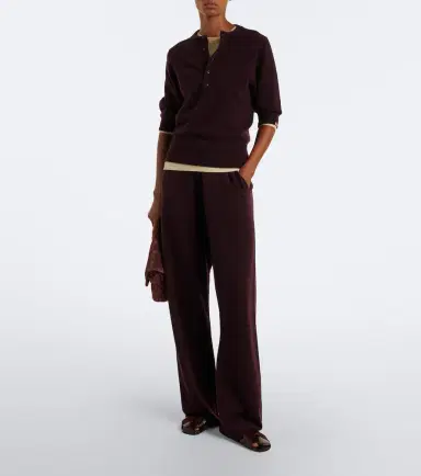 Extreme Cashmere N°479 Runaway cashmere-blend wide-leg pants | Thumbnail 5