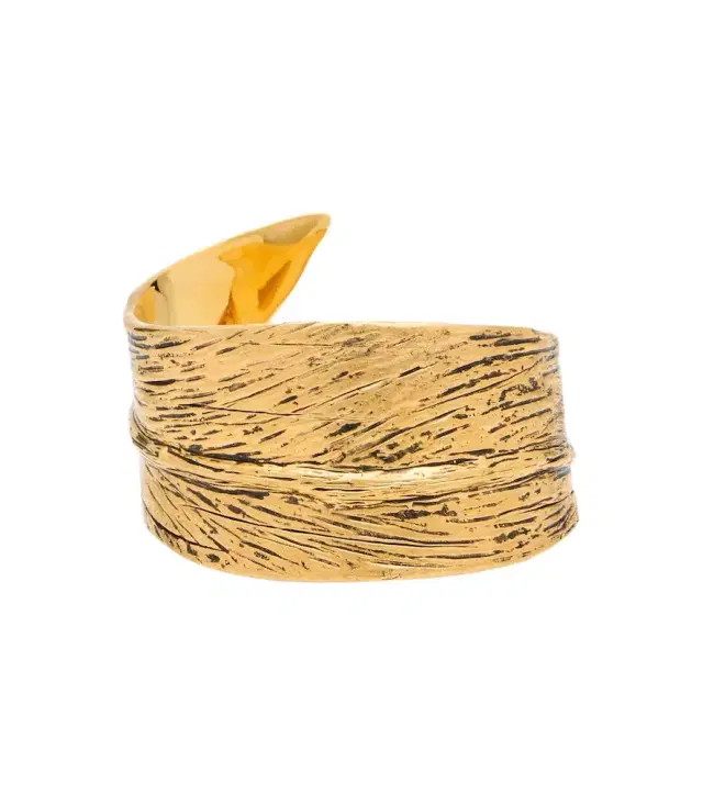 Saint Laurent Willow Leaf cuff bracelet