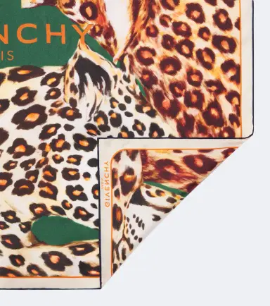 Givenchy Leopard-print silk twill scarf | Thumbnail 2