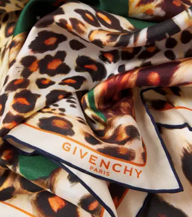 Givenchy Leopard-print silk twill scarf | Thumbnail 3