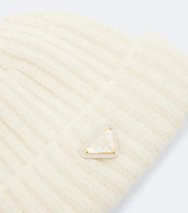 Prada Ribbed-knit virgin wool beanie | Thumbnail 3