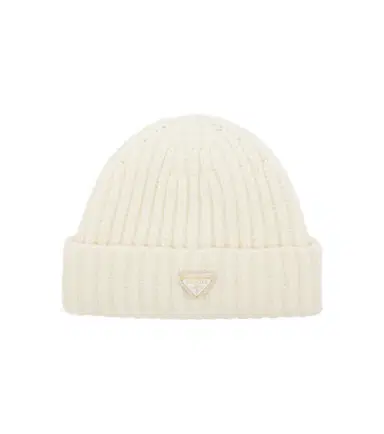Prada Ribbed-knit virgin wool beanie | Thumbnail 1