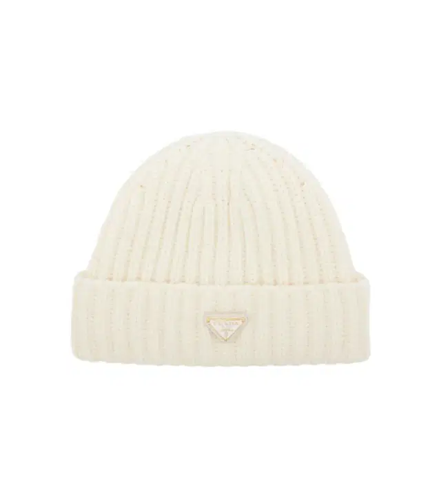 Prada Ribbed-knit virgin wool beanie