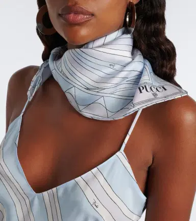 PUCCI Iride silk twill scarf | Thumbnail 6