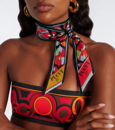 PUCCI Onda and Nawaho silk twill scarf | Thumbnail 4
