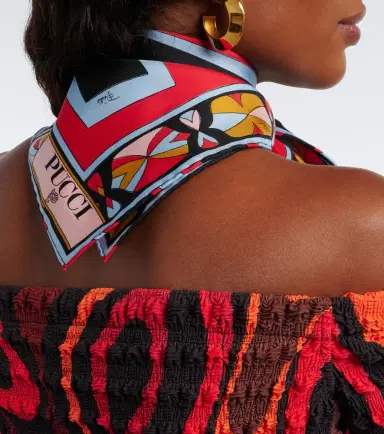 PUCCI Labirinto silk twill scarf | Thumbnail 4