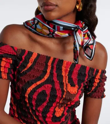 PUCCI Labirinto silk twill scarf | Thumbnail 6
